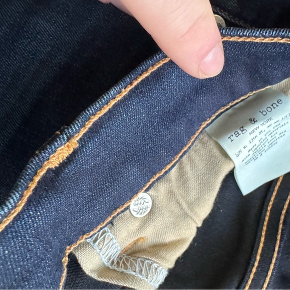 rag & bone Dark Blue Skinny Jeans - Picture 6 of 7